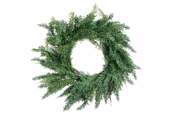 Couronne verte D76cm plastique