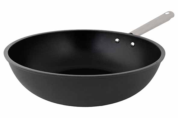Ecodura wok zwartgrijs, Ø 28 cm, antiaanbaklaag