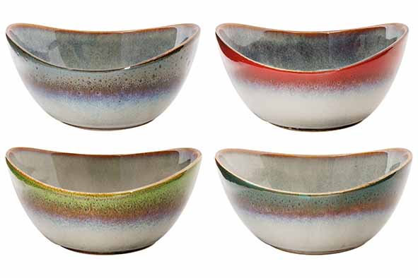 Jamiro Mix kom 22,3x22xh12,5 cm set van 4