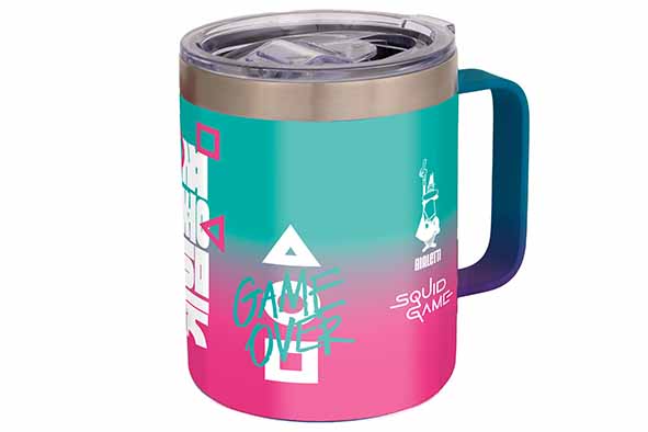 Squid Game travel mug 36 cl met handvat