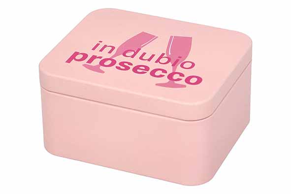 Colour Kitchen cadeaudoos Silk Rose, 12 x 10 x 6,2 cm, blik