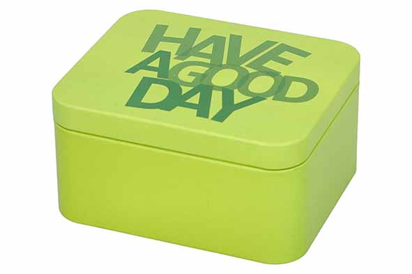 Colour Kitchen geschenkdoos limoengroen have a good day 12,5 x 10,5 x 6 cm