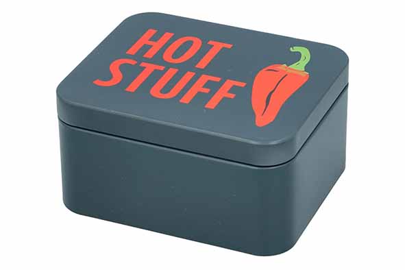 Colour Kitchen cadeaudoos Cool Grey, 12,5 x 10,5 x 6 cm, blik