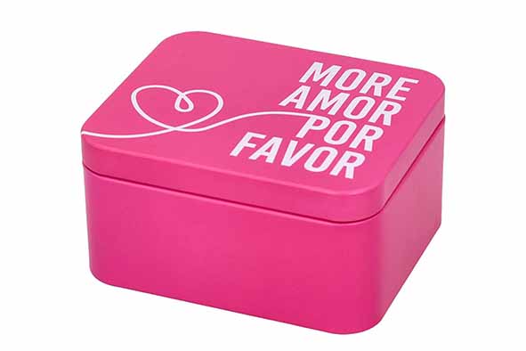 Colour Kitchen giftbox Electric Pink, 12.3 x 10.4 x 6 cm, tinplate