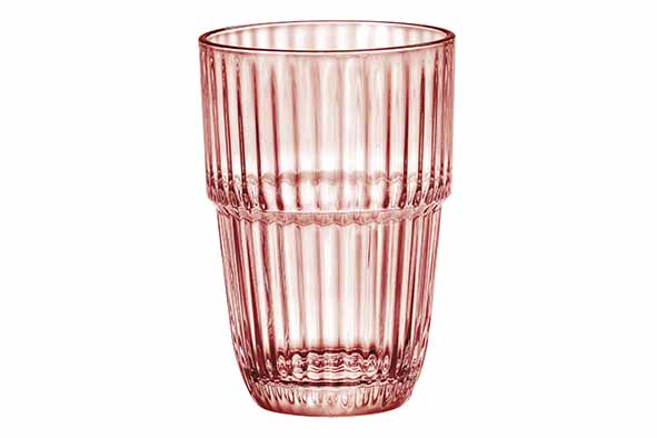 Set van 6 longdrinkglazen peach 38 cl Ø 8,3 x 12 cm