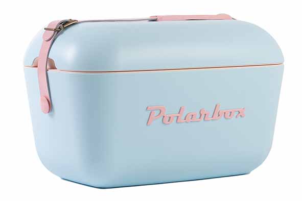 Polarbox koelbox lichtblauw 12 l 40,5 x 26,5 x 26 cm