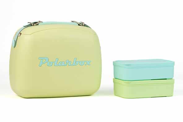 Polarbox Coolerbag koelbox 6 l limoengroen met 2 lunchboxen