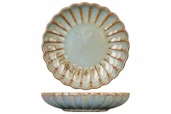 Astera Ocean minibordje grijsblauw Ø 12 cm