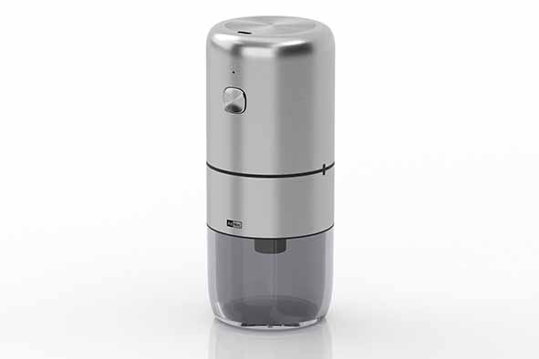 I.Mill elektrische Kaffeemühle grau, Ø 8 cm, 18,6 cm hoch