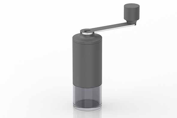 Moro Kaffeemühle dunkelgrau, Ø 5,6 cm, 17 cm hoch