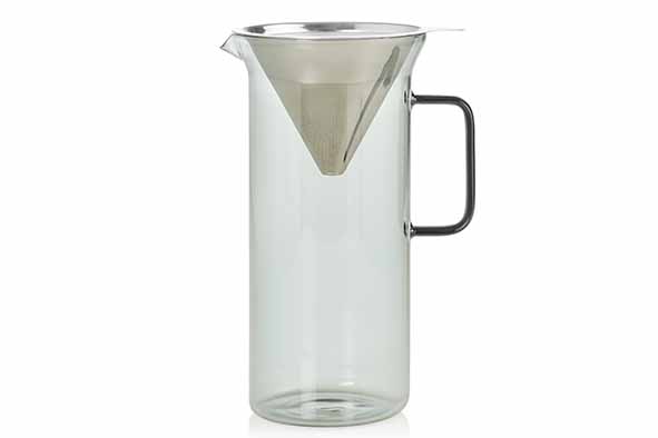 Cafetière Impact grise, 1 l, Ø 10,2 cm, 24 cm de haut