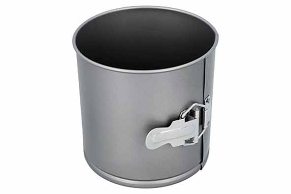 Bakers Best springvorm rond, Ø 14 cm, 14 cm hoog, koolstofstaal