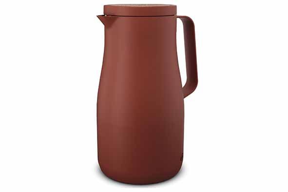 Studio Tea schenkkan spicy red 1 l 14 x 12 x H22,4 cm roestvrijstalen binnenfles rood