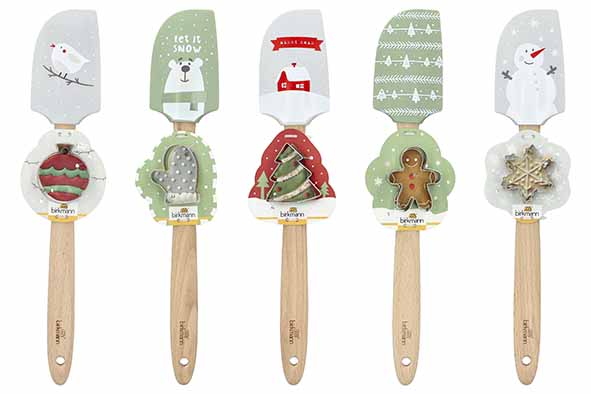 Dear Santa '25 scraper white set of 40 wood silicone