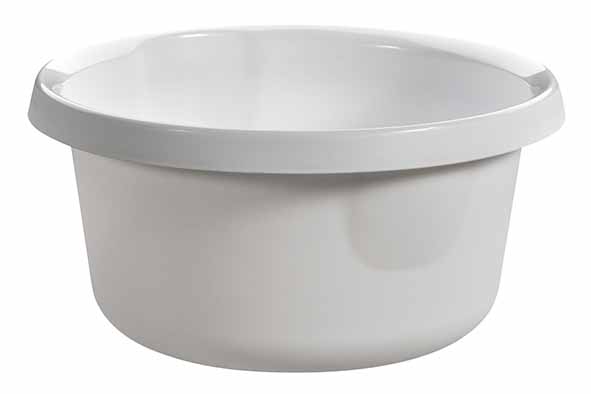 Essentials waschbecken rund 4 l hellgraud25,8 x H 12,5 cm