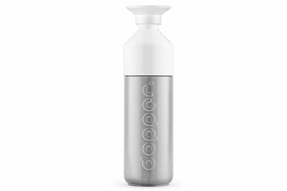 Dopper Insulated geïsoleerde fles 580 ml zilverwit 7,3 x 7,3 x 26 cm