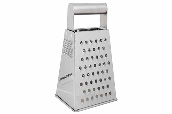 Rasp multifunctioneel roestvrij staal alu Ø 12 cm 15,5 x 11,8 x 21,5 cm