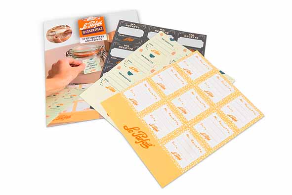 Le Parfait etiketten “Ma Recette”, set van 27