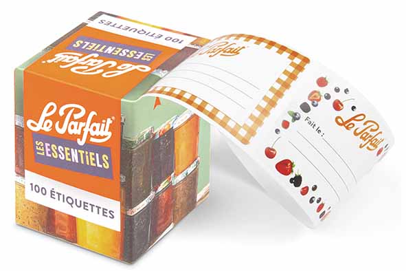 Les Essentiels inmaaketiketten set van 100 wit