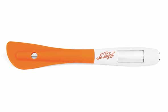 Les Essentiels 2-in-1 spatula and thermometer white orange