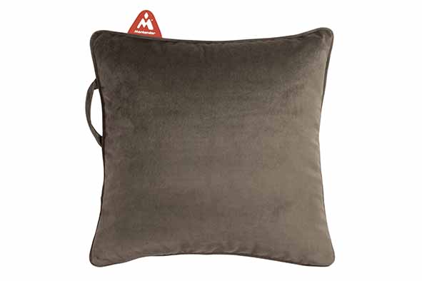 Montandor Kissen Velvet Braun mit Wärmekissen 45 x 45 x 12 cm