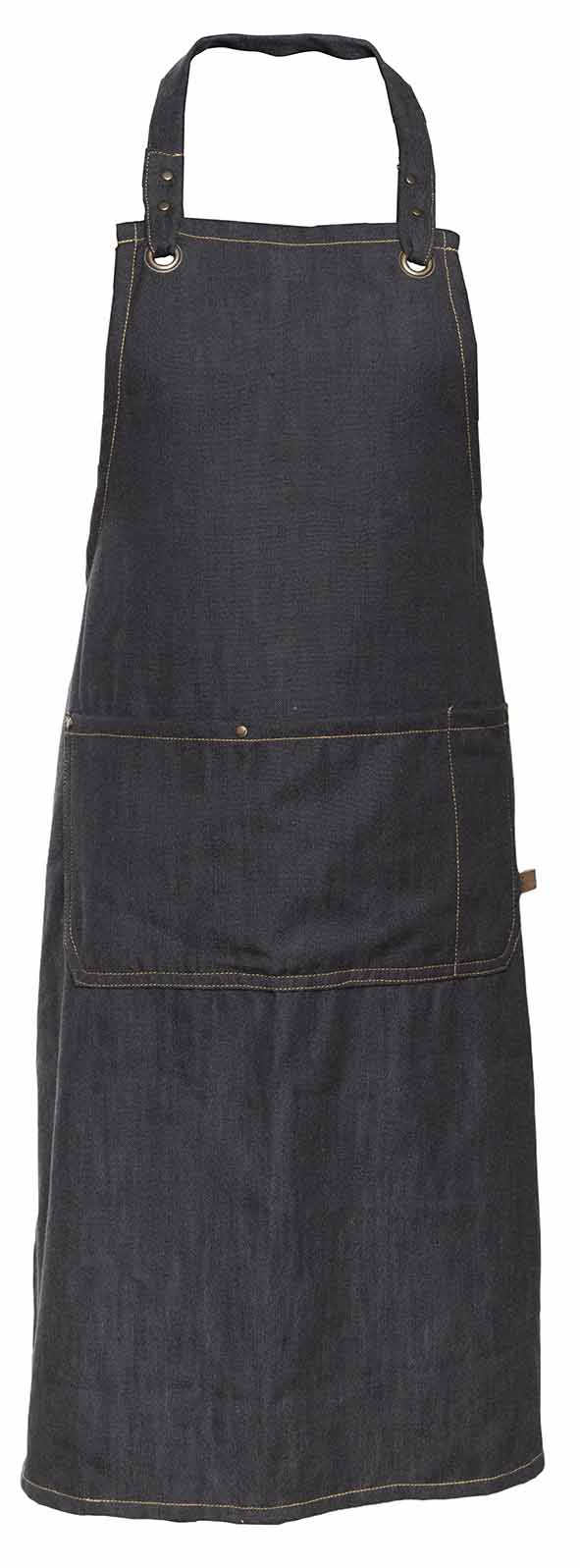 D'nim keukenschort donkerblauw