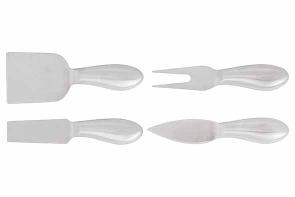 Aspen kaasmessenset mini 4 stuks RVS