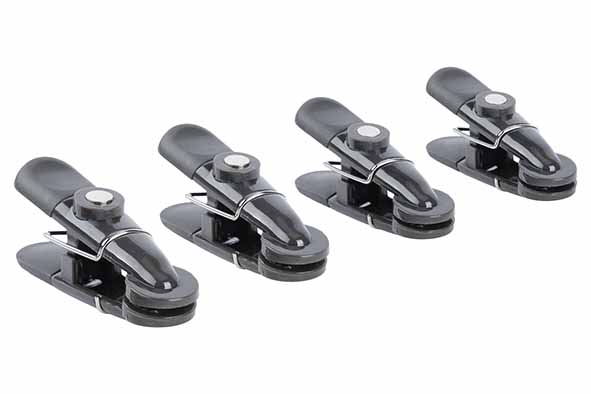 Set van 4 afsluitclips magnetisch