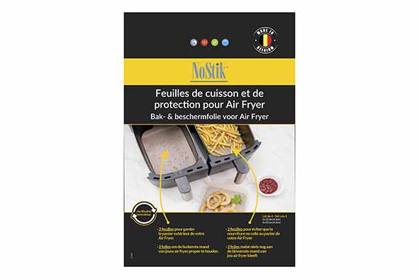 Airfryer beschermfolie dubbel 14 x 25 cm set van 4
