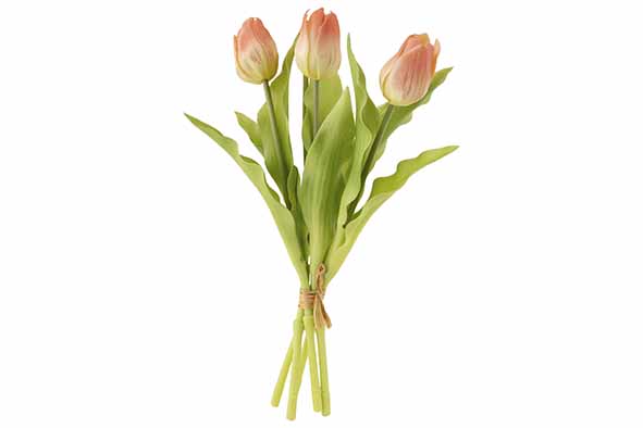 Bukett Tulips rosa, Kunststoff, 32 x 12 x 8 cm