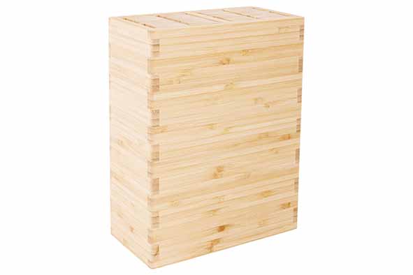 Delish Chef Messerblock Bambus 23,5 x 18,4 x 10 cm