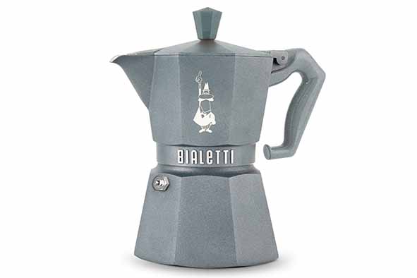 Moka Exclusive cafetière, 3 tasses, aluminium, gris