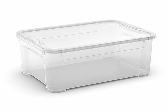 T-Box opbergbox M 31,5 l transparant 55,5 x 39 x 19 cm