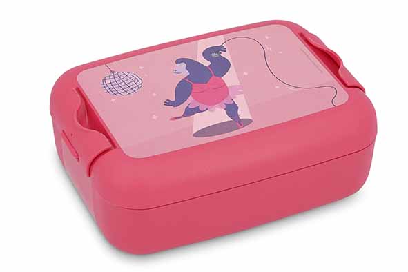 Amuse lunchbox Queen Kong roze 16,5 x 12 x 6 cm