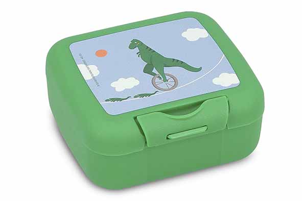 Amuse Snackbox T-Ricky T-Rex grün 9 x 8 x 4 cm