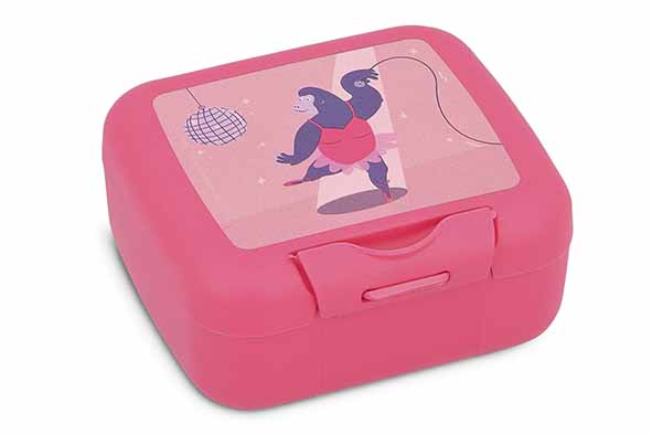 Amuse snackbox Queen Kong, 9,5 x 9 x 4 cm, kunststof, roze