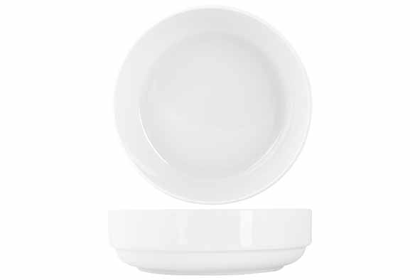 Essentials rim kom, Ø 18,5 cm, hoogte 5,5 cm, 0,385 l, porselein, wit