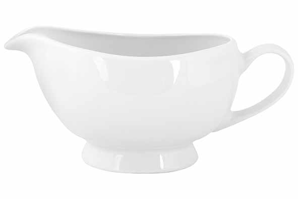 Essentials sauskommetje, 485 ml, 19 x 10 x 8,3 cm, porselein, wit