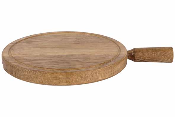 Aspen serveerplank rond Ø 30 cm, eikenhout