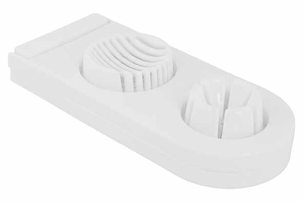 Egg cutter white, 2-way, 23 cm