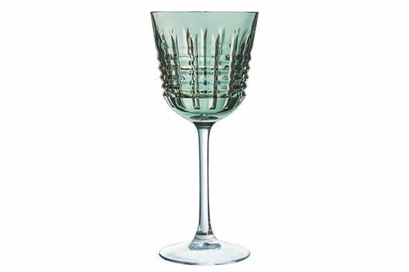 Rendez-Vous Brume wijnglas 25 cl set van 4 D8,5 x H19,8 cm groen