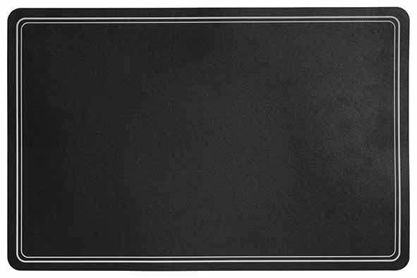 Placemat zwart 43 x 30 cm