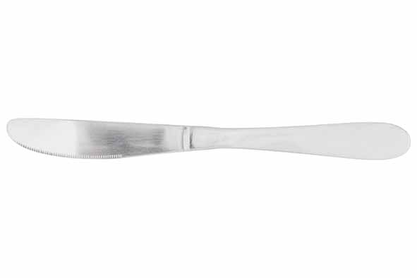 Essentials set van 6 dessertmessen 18/0 roestvrij staal zilver
