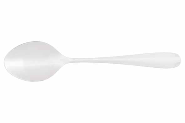 Essentials dessertlepel set van 6 roestvrij staal 18/0 zilver