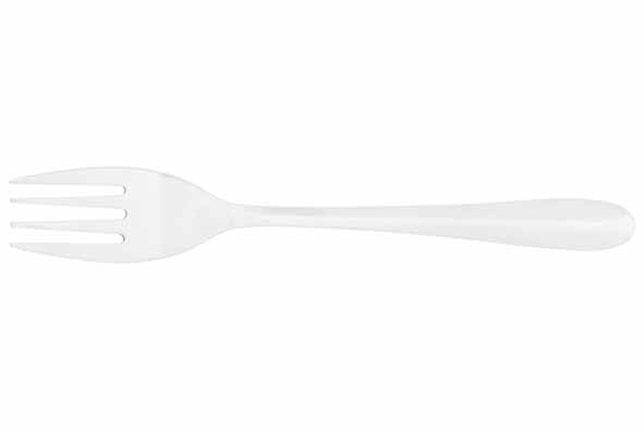 Essentials set van 6 gebaksvorken 18/0 roestvrij staal zilver