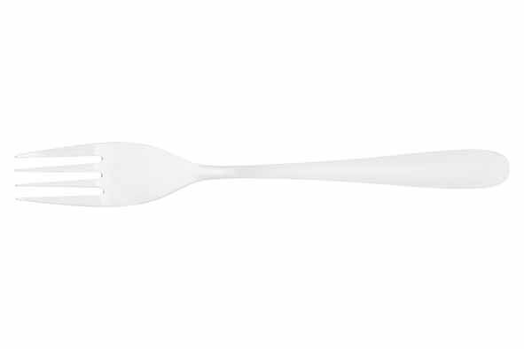 Essentials set van 6 tafelvorken 18/0 roestvrij staal zilver