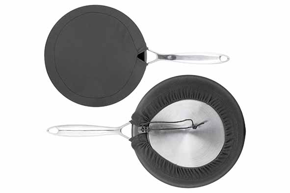 Panbeschermer Ø 20 cm polyester met sluitkoord
