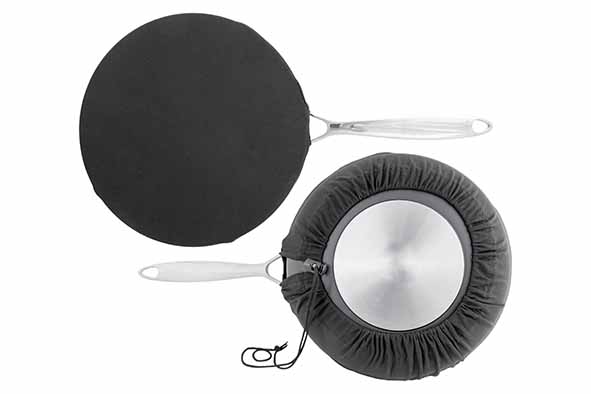 Panbeschermer Ø 28 cm polyester met sluitkoord