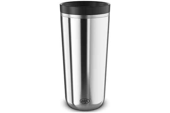 Iso Coffee Mug Pro mug, 38 cl, Ø 8 cm, silver