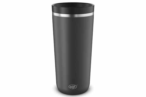 Iso Coffee Mug Pro Becher 380 ml velvet black matt, mit Edelstahleinsatz